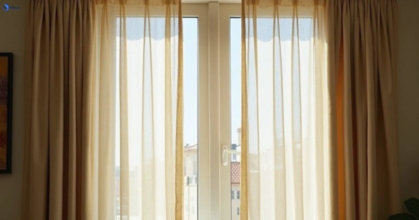 Dusty and dull curtains in whalan-nsw before steam cleaning